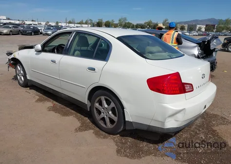 2004 Infiniti G35 z USA, uszkodzony, nr VIN JNKCV51EX4M607347